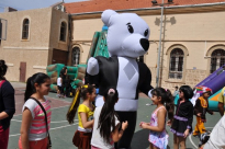 بالصور: فعاليات للأطفال خلال "كرنفال الصيام الكبير" في كنيسة الخضر بيافا